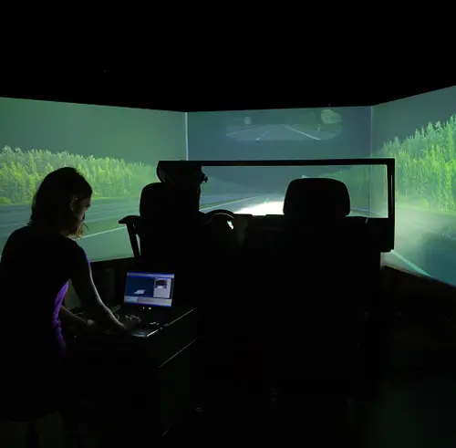 Simulated-driving
